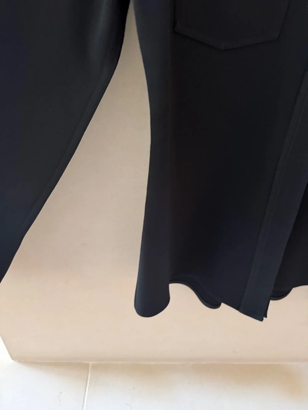 Victoria Beckham black patch pocket crepe shirt size 6 U.S. or 10 U.K. - Picture 3 of 8
